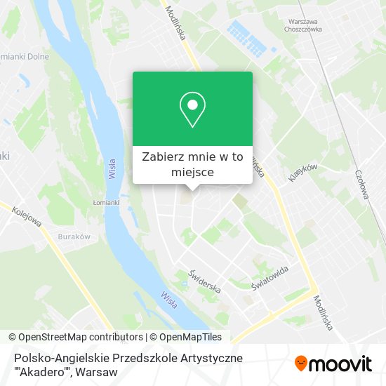 Mapa Polsko-Angielskie Przedszkole Artystyczne ""Akadero""