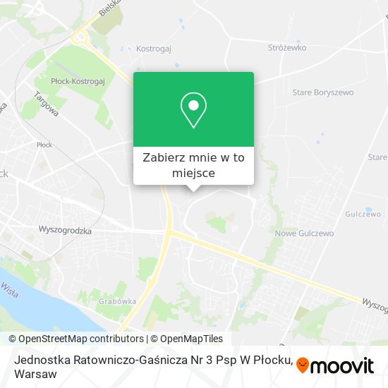 Mapa Jednostka Ratowniczo-Gaśnicza Nr 3 Psp W Płocku