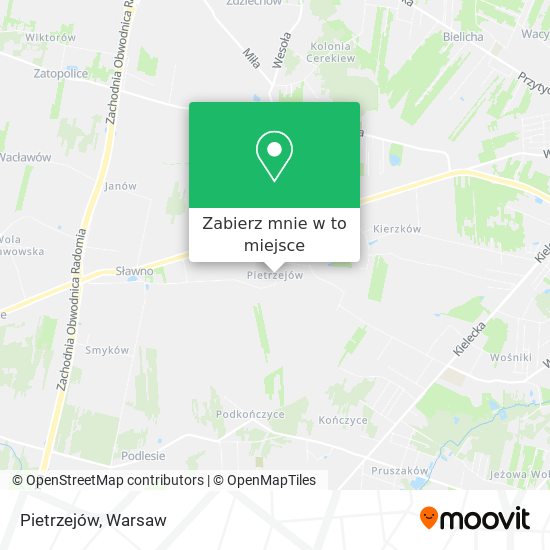 Mapa Pietrzejów