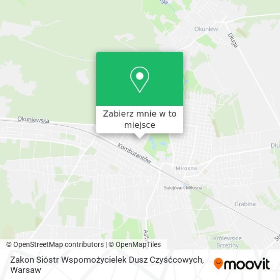 Mapa Zakon Sióstr Wspomożycielek Dusz Czyśćcowych