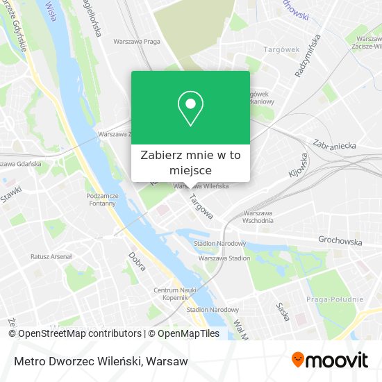 Mapa Metro Dworzec Wileński