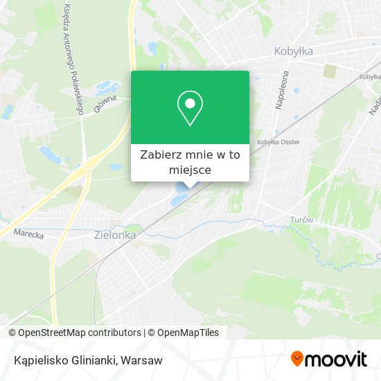 Mapa Kąpielisko Glinianki