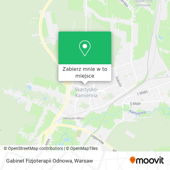 Mapa Gabinet Fizjoterapii Odnowa