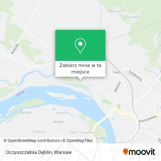 Mapa Oczyszczalnia Dęblin