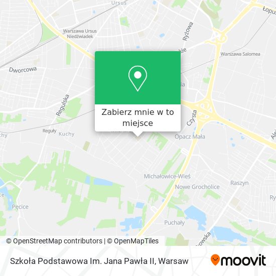 Mapa Szkoła Podstawowa Im. Jana Pawła II