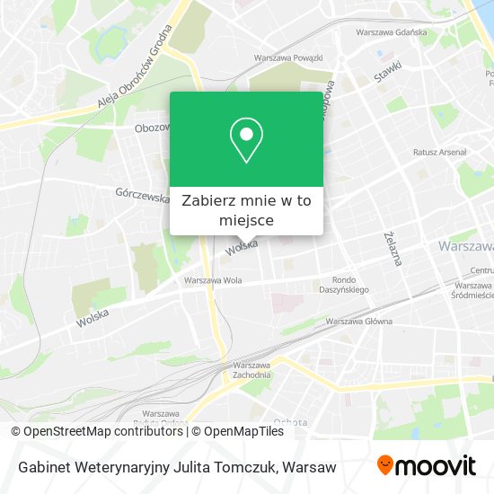 Mapa Gabinet Weterynaryjny Julita Tomczuk