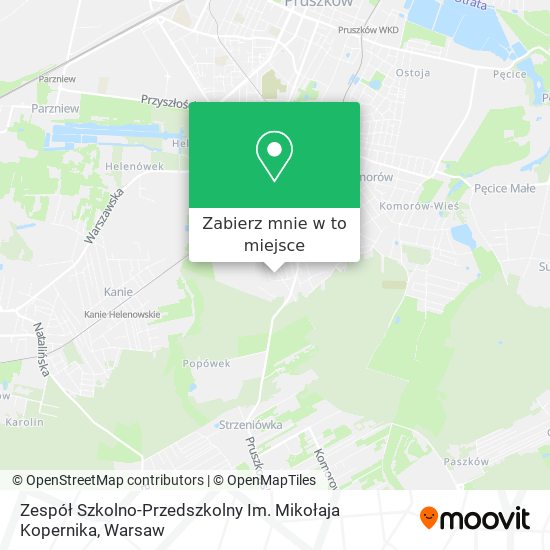 Mapa Zespół Szkolno-Przedszkolny Im. Mikołaja Kopernika