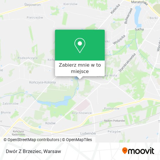 Mapa Dwór Z Brzeziec