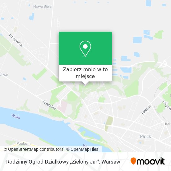 Mapa Rodzinny Ogród Działkowy „Zielony Jar”