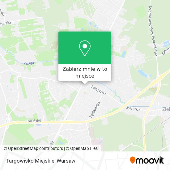 Mapa Targowisko Miejskie