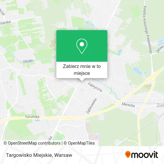 Mapa Targowisko Miejskie