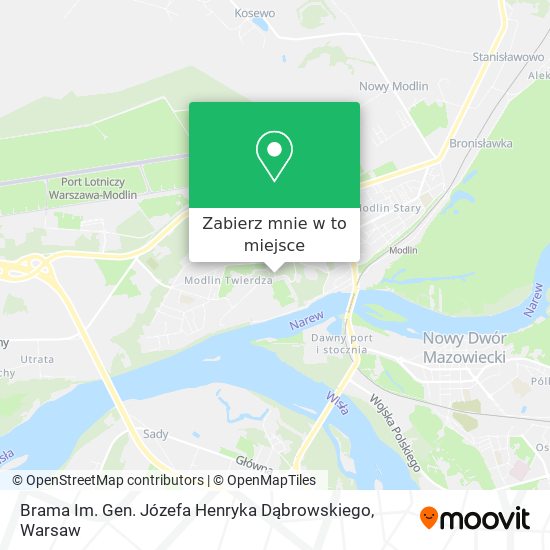 Mapa Brama Im. Gen. Józefa Henryka Dąbrowskiego