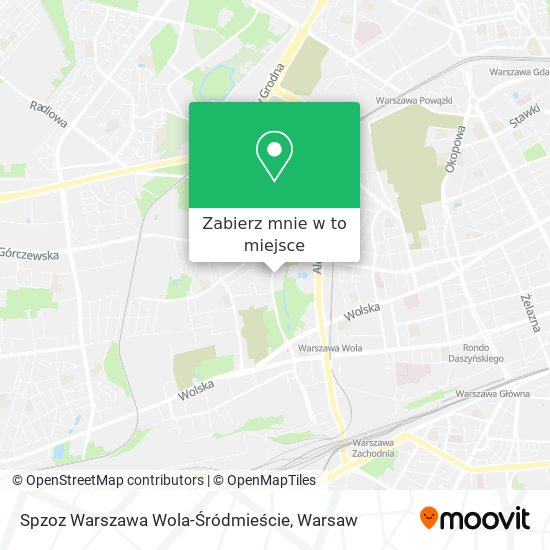 Mapa Spzoz Warszawa Wola-Śródmieście