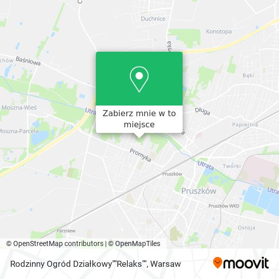 Mapa Rodzinny Ogród Działkowy""Relaks""