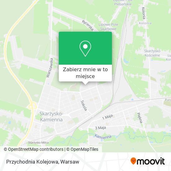 Mapa Przychodnia Kolejowa