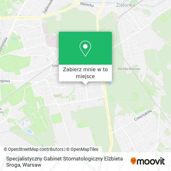 Mapa Specjalistyczny Gabinet Stomatologiczny Elżbieta Sroga