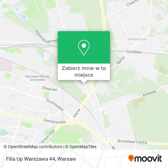 Mapa Filia Up Warszawa 44