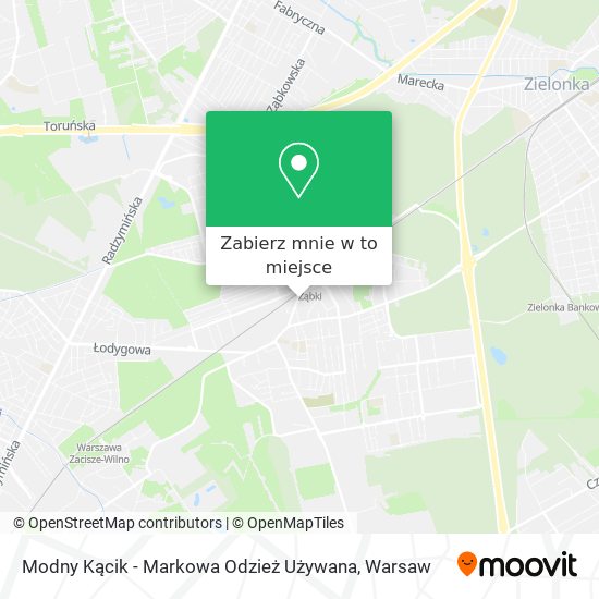 Mapa Modny Kącik - Markowa Odzież Używana