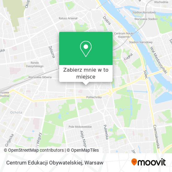 Mapa Centrum Edukacji Obywatelskiej