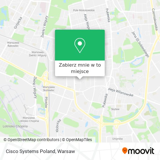 Mapa Cisco Systems Poland