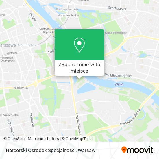 Mapa Harcerski Ośrodek Specjalności