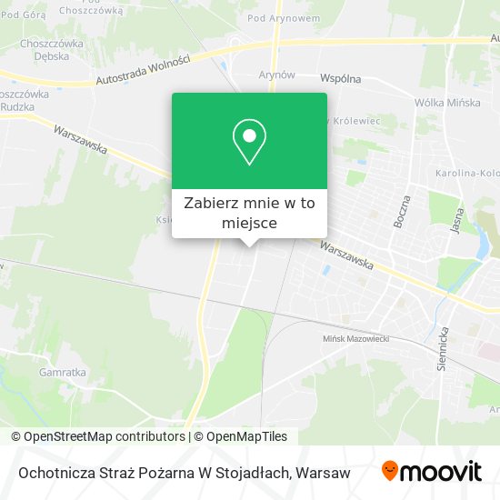 Mapa Ochotnicza Straż Pożarna W Stojadłach