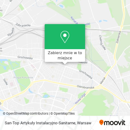 Mapa San-Top Artykuły Instalacyjno-Sanitarne