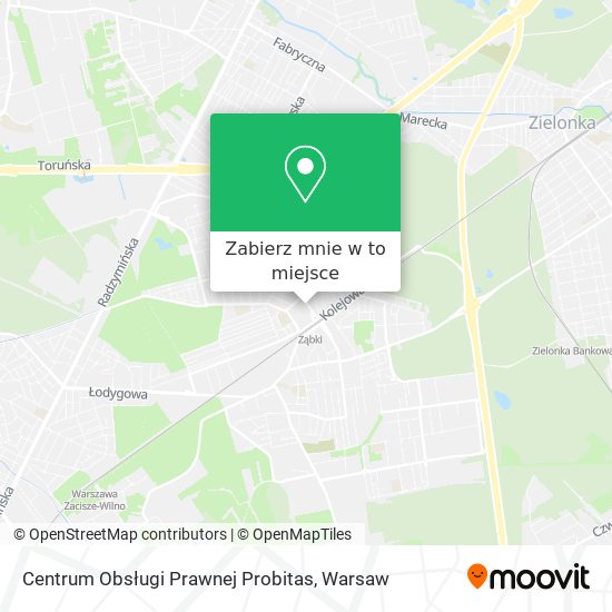 Mapa Centrum Obsługi Prawnej Probitas