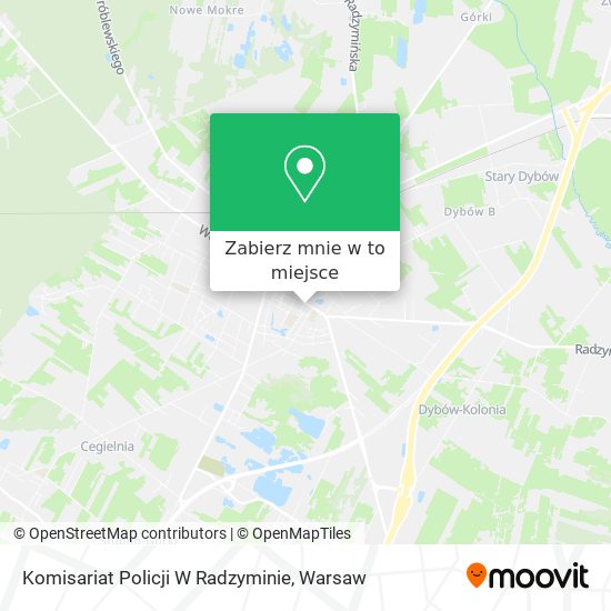 Mapa Komisariat Policji W Radzyminie