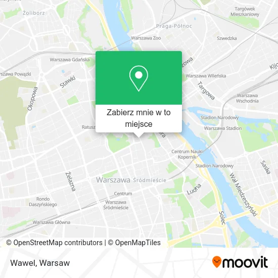 Mapa Wawel