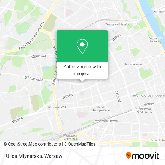 Mapa Ulica Młynarska
