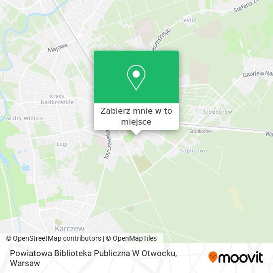 Mapa Powiatowa Biblioteka Publiczna W Otwocku