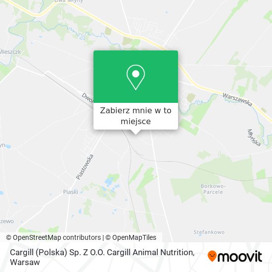 Mapa Cargill (Polska) Sp. Z O.O. Cargill Animal Nutrition