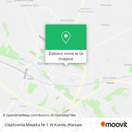 Mapa Ciepłownia Miejska Nr 1 W Kutnie