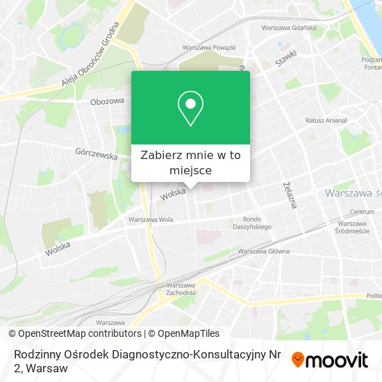 Mapa Rodzinny Ośrodek Diagnostyczno-Konsultacyjny Nr 2