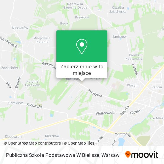 Mapa Publiczna Szkoła Podstawowa W Bielisze