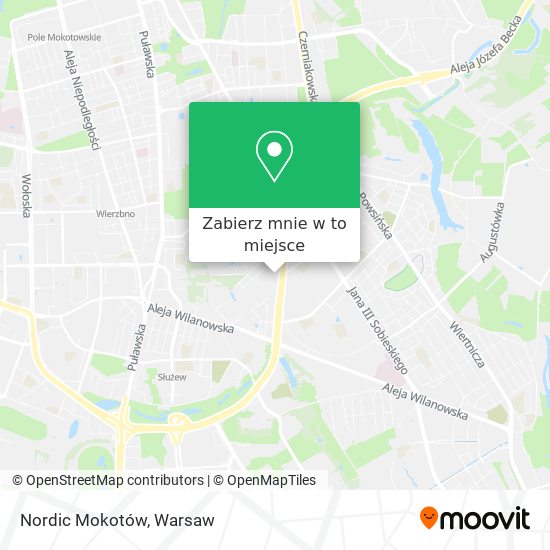 Mapa Nordic Mokotów