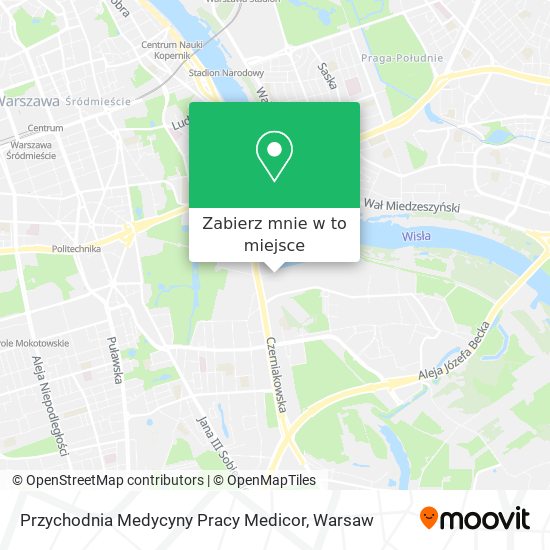 Mapa Przychodnia Medycyny Pracy Medicor