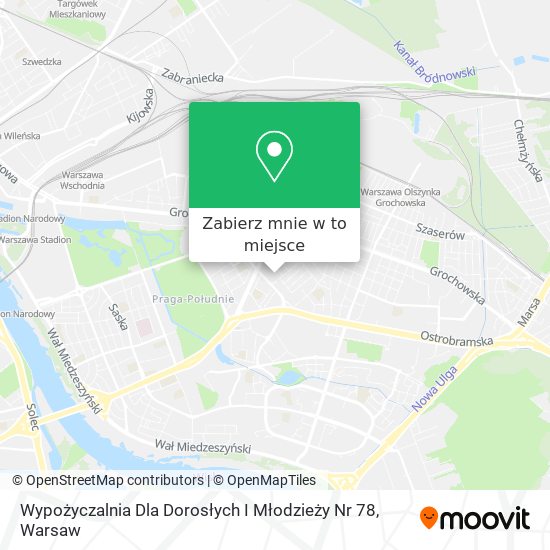 Mapa Wypożyczalnia Dla Dorosłych I Młodzieży Nr 78