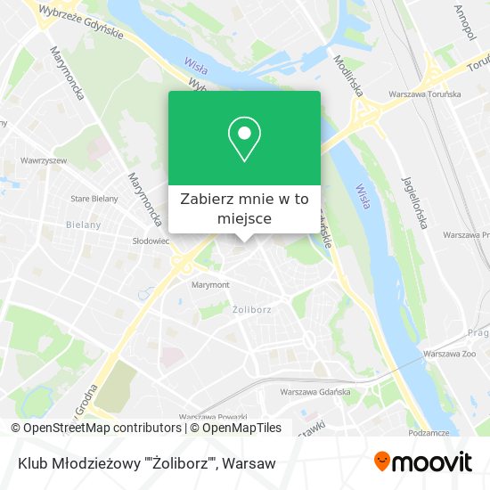 Mapa Klub Młodzieżowy ""Żoliborz""