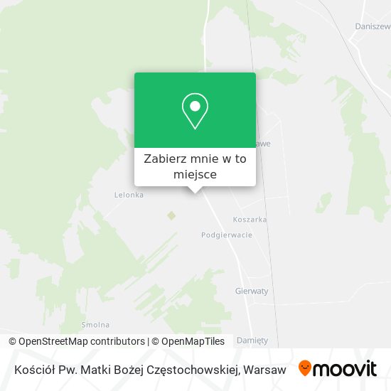 Mapa Kościół Pw. Matki Bożej Częstochowskiej