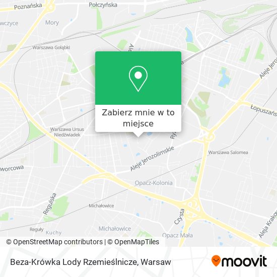 Mapa Beza-Krówka Lody Rzemieślnicze