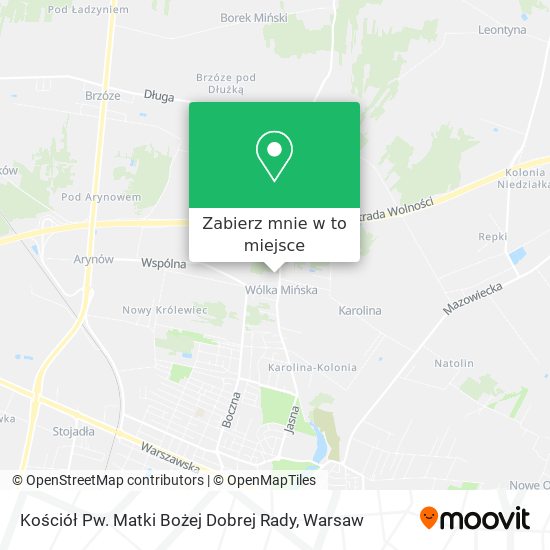 Mapa Kościół Pw. Matki Bożej Dobrej Rady