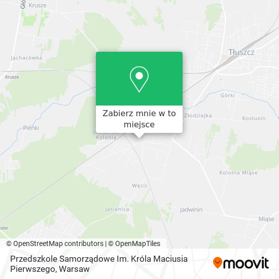 Mapa Przedszkole Samorządowe Im. Króla Maciusia Pierwszego