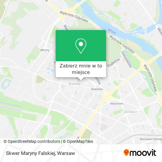 Mapa Skwer Maryny Falskiej