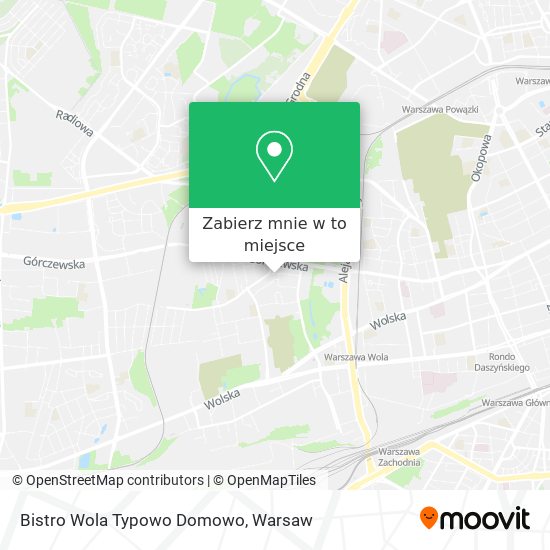 Mapa Bistro Wola Typowo Domowo