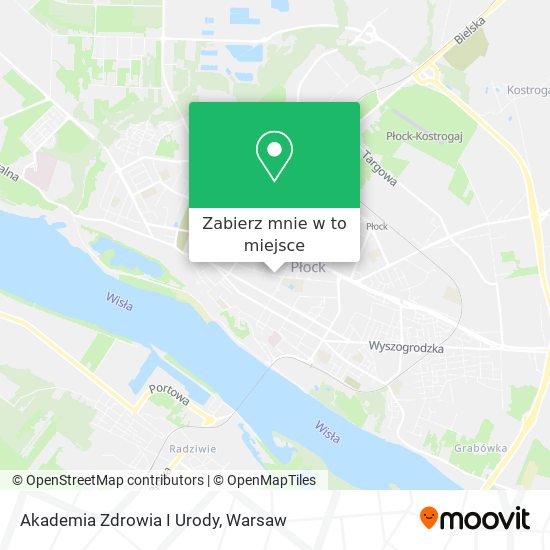 Mapa Akademia Zdrowia I Urody