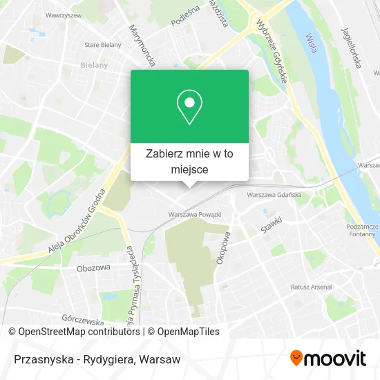 Mapa Przasnyska - Rydygiera