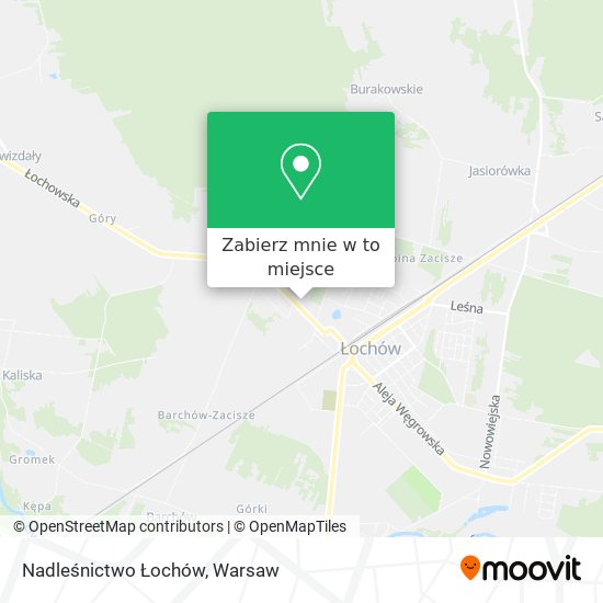 Mapa Nadleśnictwo Łochów