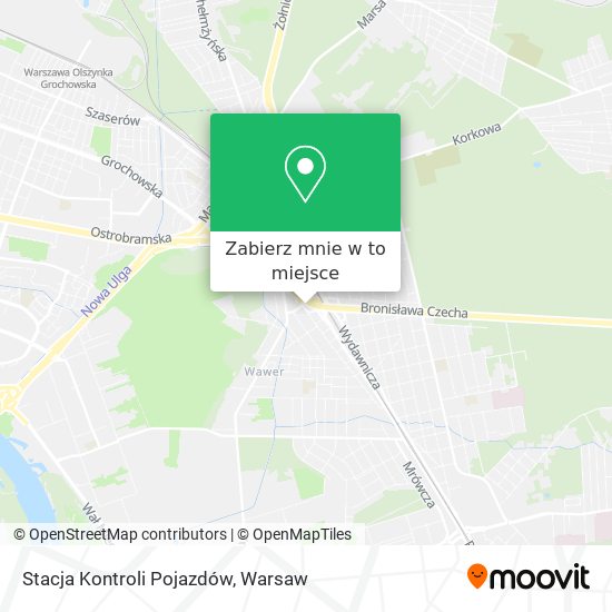 Mapa Stacja Kontroli Pojazdów